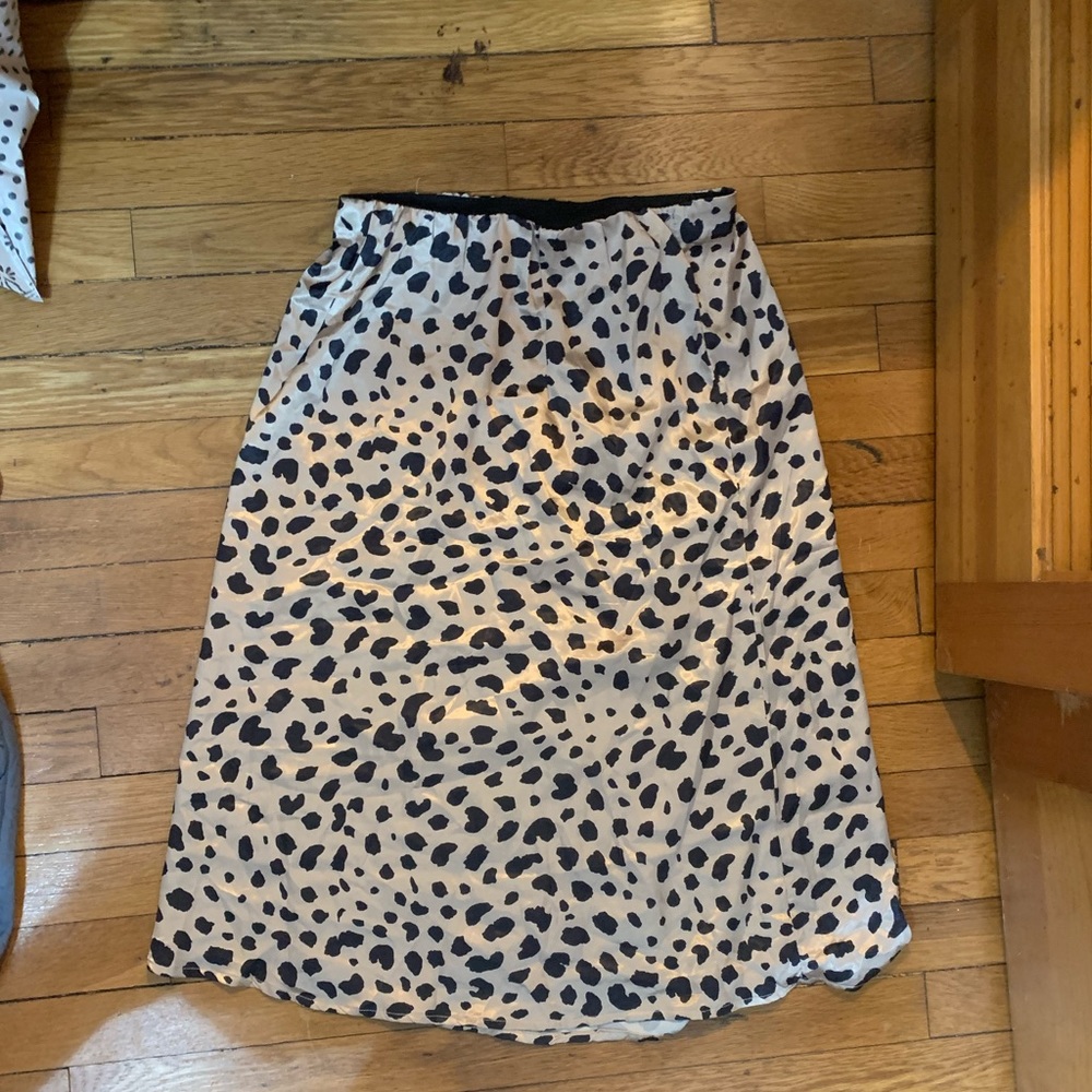 Cheetah midi skirt